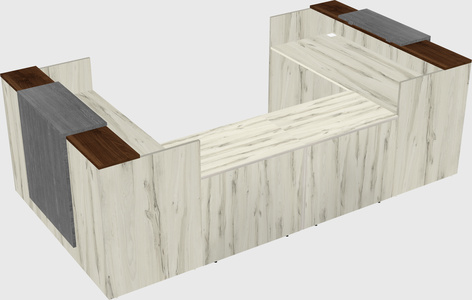Reception desk u-shape