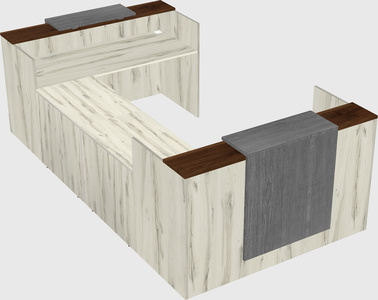 Reception desk u-shape
