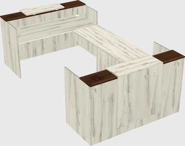 Reception desk u-shape