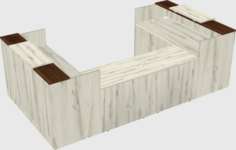 Reception desk u-shape