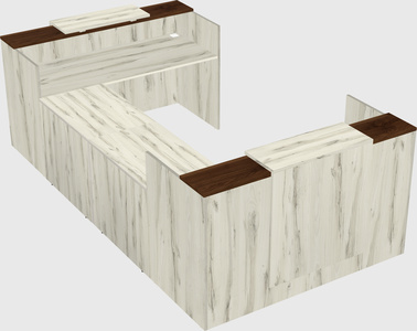 Reception desk u-shape