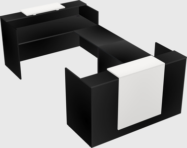 Reception desk u-shape