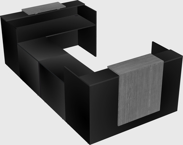 Reception desk u-shape