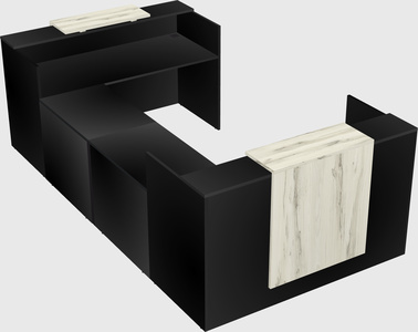 Reception desk u-shape