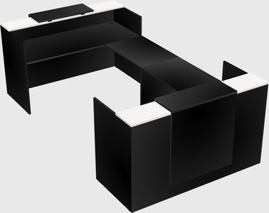 Reception desk u-shape