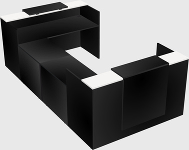 Reception desk u-shape