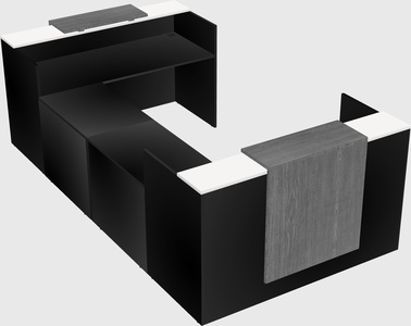 Reception desk u-shape