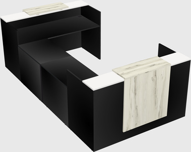 Reception desk u-shape