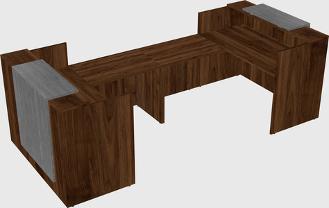 Reception desk u-shape