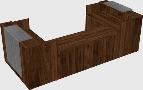 Reception desk u-shape