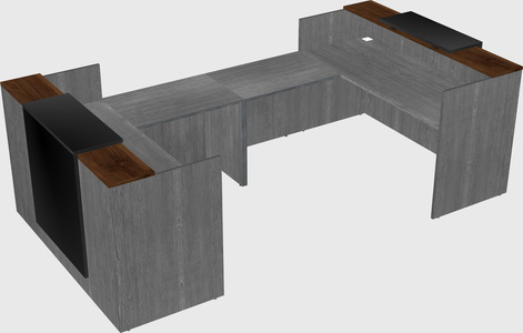 Reception desk u-shape