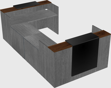 Reception desk u-shape