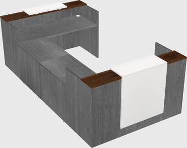 Reception desk u-shape