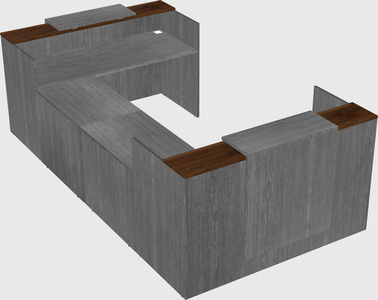 Reception desk u-shape