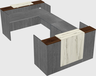 Reception desk u-shape