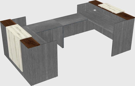 Reception desk u-shape