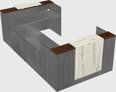 Reception desk u-shape