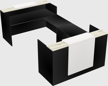Reception desk u-shape