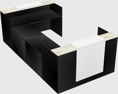 Reception desk u-shape