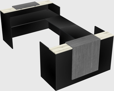 Reception desk u-shape