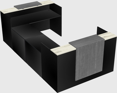Reception desk u-shape