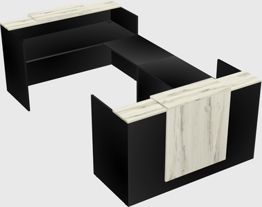 Reception desk u-shape