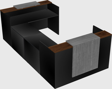 Reception desk u-shape