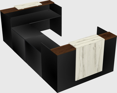 Reception desk u-shape
