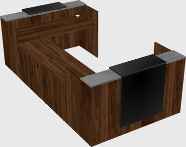 Reception desk u-shape