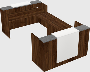 Reception desk u-shape
