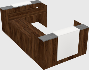 Reception desk u-shape