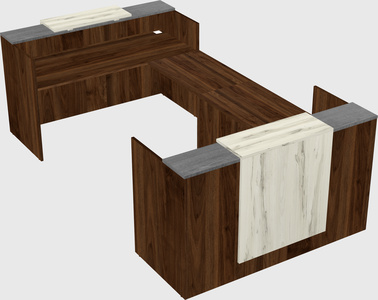 Reception desk u-shape