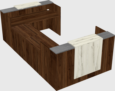 Reception desk u-shape