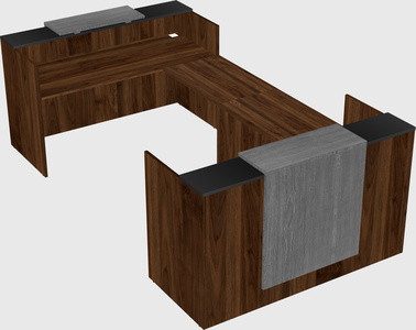 Reception desk u-shape