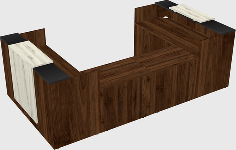 Reception desk u-shape