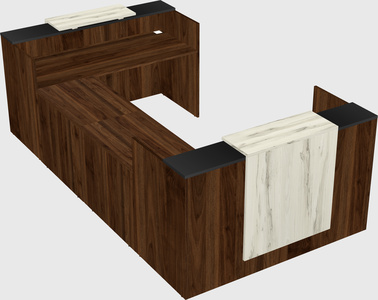 Reception desk u-shape