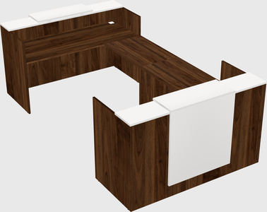 Reception desk u-shape