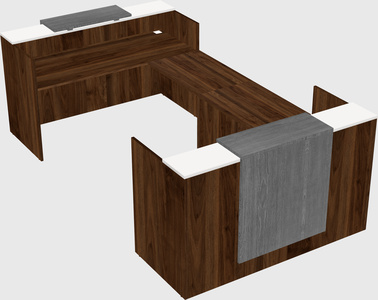 Reception desk u-shape