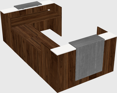 Reception desk u-shape