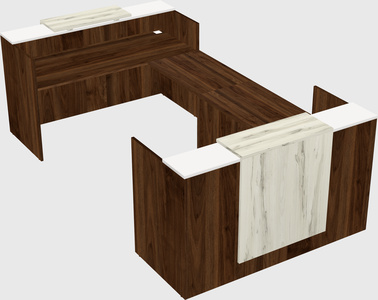 Reception desk u-shape