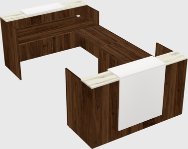Reception desk u-shape