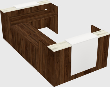 Reception desk u-shape