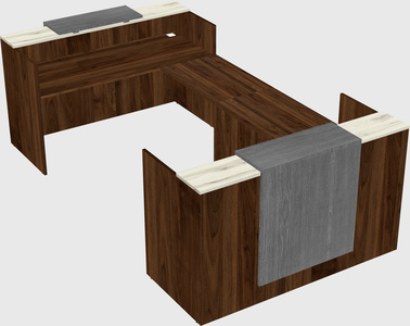 Reception desk u-shape