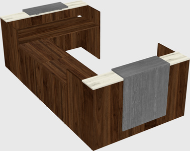 Reception desk u-shape