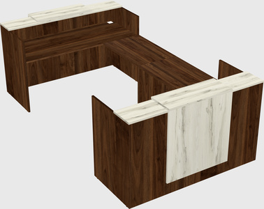 Reception desk u-shape