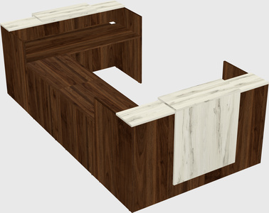 Reception desk u-shape