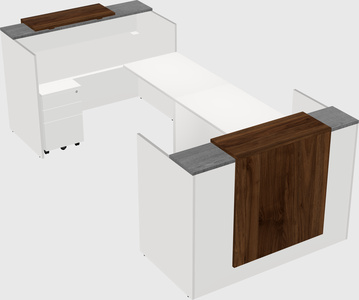 Reception desk u-shape