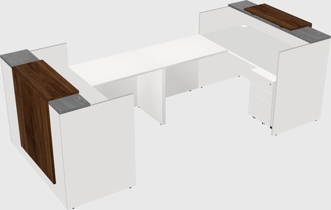 Reception desk u-shape