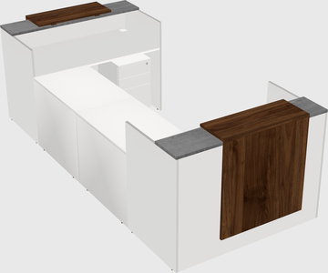 Reception desk u-shape