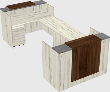 Reception desk u-shape